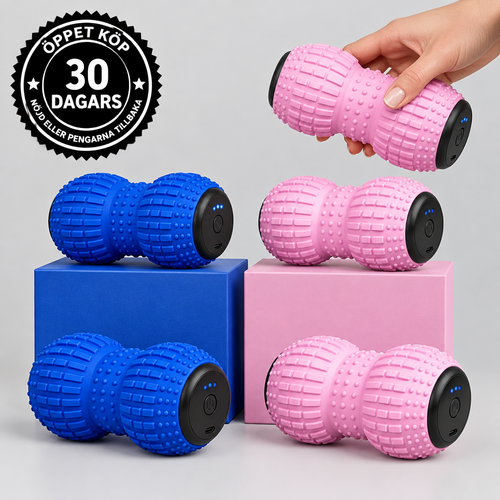 Vaelo massageboll i blått och rosa, 30 dagars öppet köp